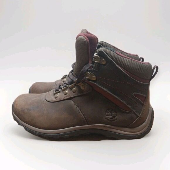 Timberland Womens Waterproof Leather Hiking Boots 7.5W Brown Anti-Fatigue Trail - Picture 4 of 15